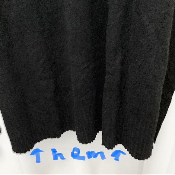 ⭐️NWT J.Jill 3X Black (Lightweight/Medium Weight) Sweater Dress Wide Ribbed Hem - Picture 5 of 9